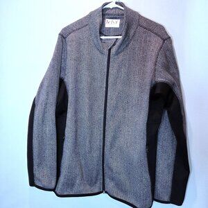NWOT Andrew Marc Herringbone Fleece Jacket Size XXL